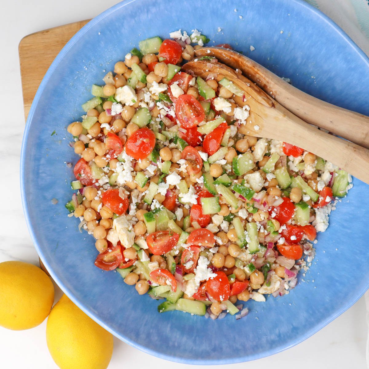 Salada Mediterrânea de Grão-de-bico