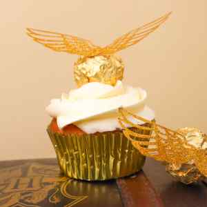 Golden Snitch Vanilla Cupcakes