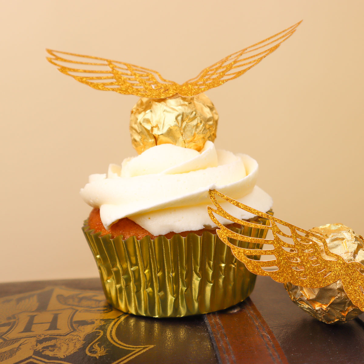 Golden Snitch Vanilla Cupcakes