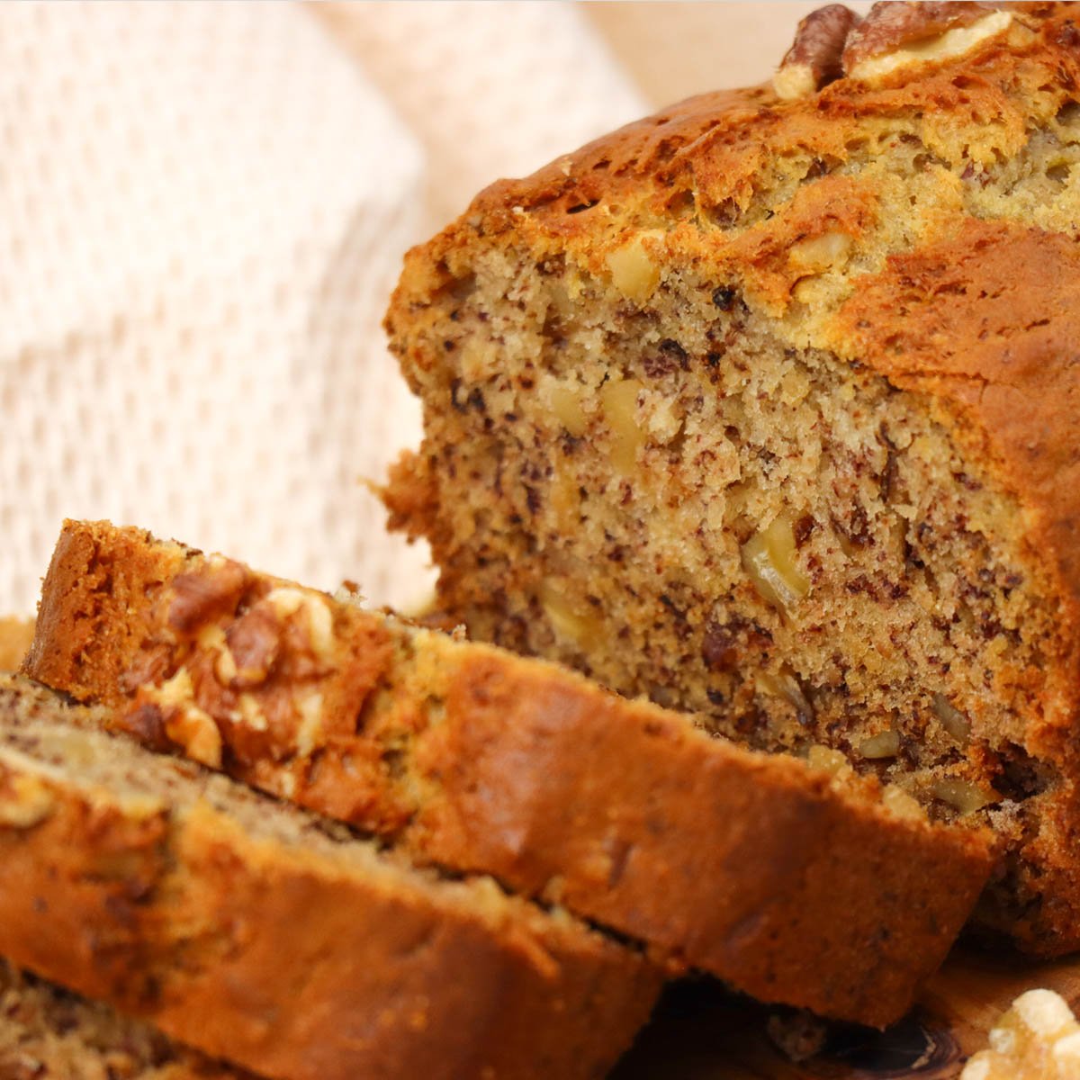 Bananen- en walnotenbrood