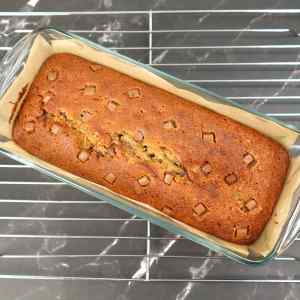 Pan de plátano con chispas de chocolate