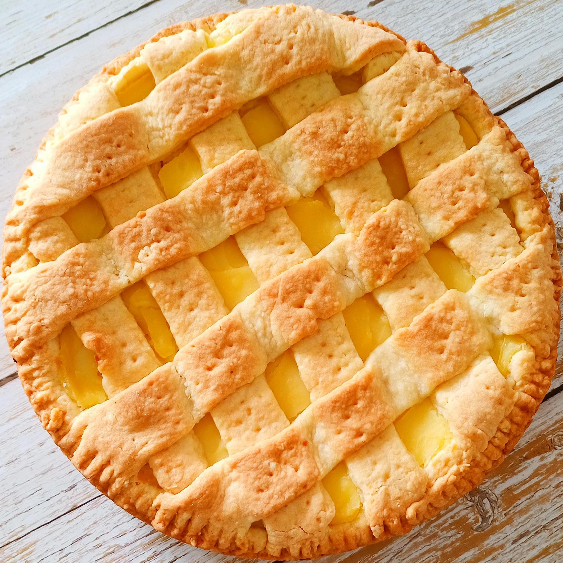 Apple-pie-top-shot-2000-01 A golden-brown apple pie with a lattice crust, perfect for National Pie Day.