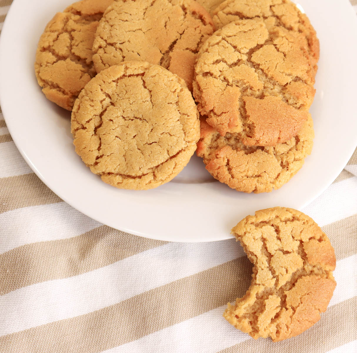 Peanut Butter Crinkle Cookies