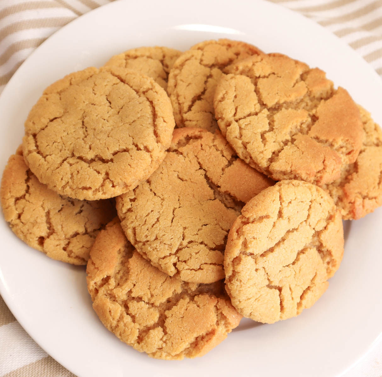 Peanut Butter Crinkle Cookies