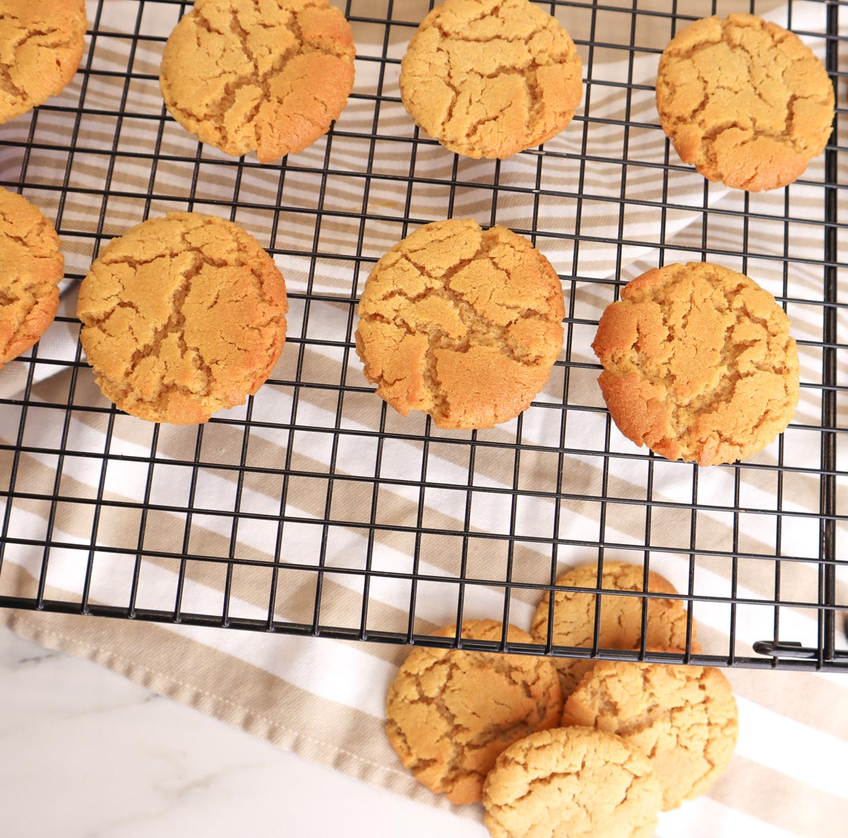 Peanut Butter Crinkle Cookies