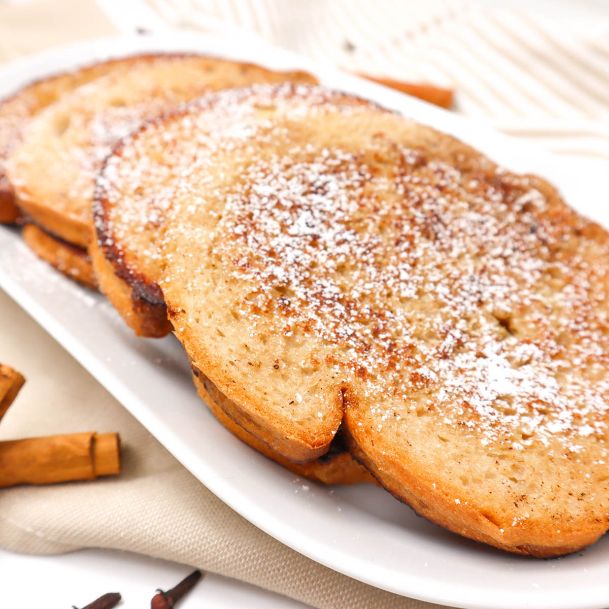 Tostadas francesas de pan de jengibre