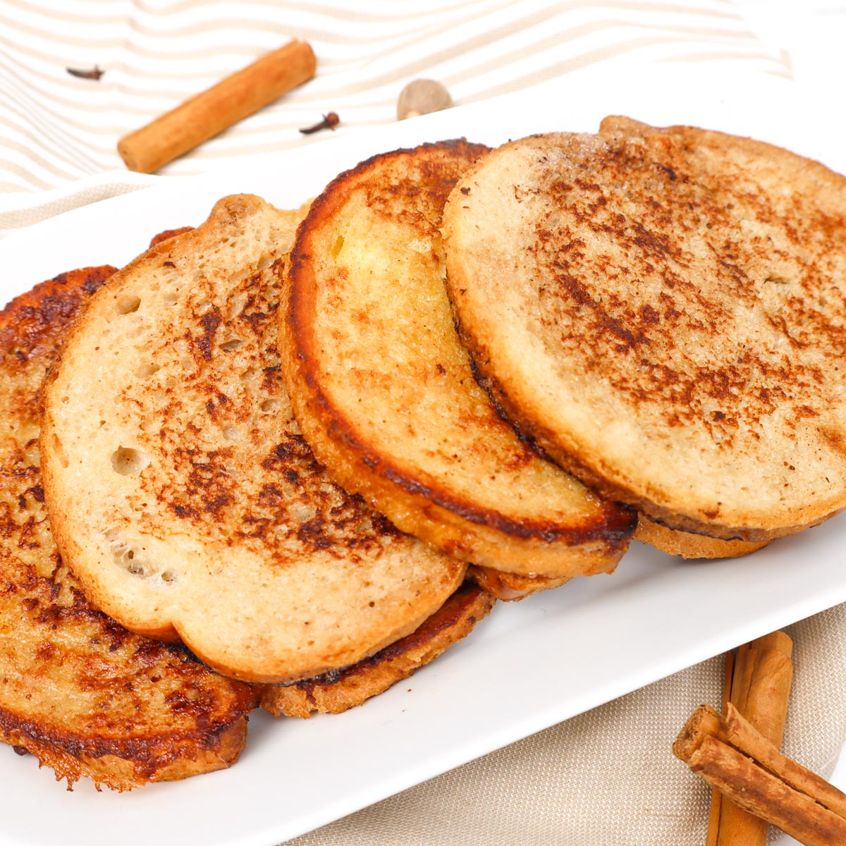 Tostadas francesas de pan de jengibre