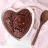 Heart-Shaped Chocolate Baked Oats