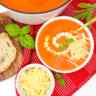 Cheesy Roasted Red Pepper Soup
