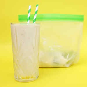 Kiwi and Avocado Smoothie Freezer Meal Prep Packs