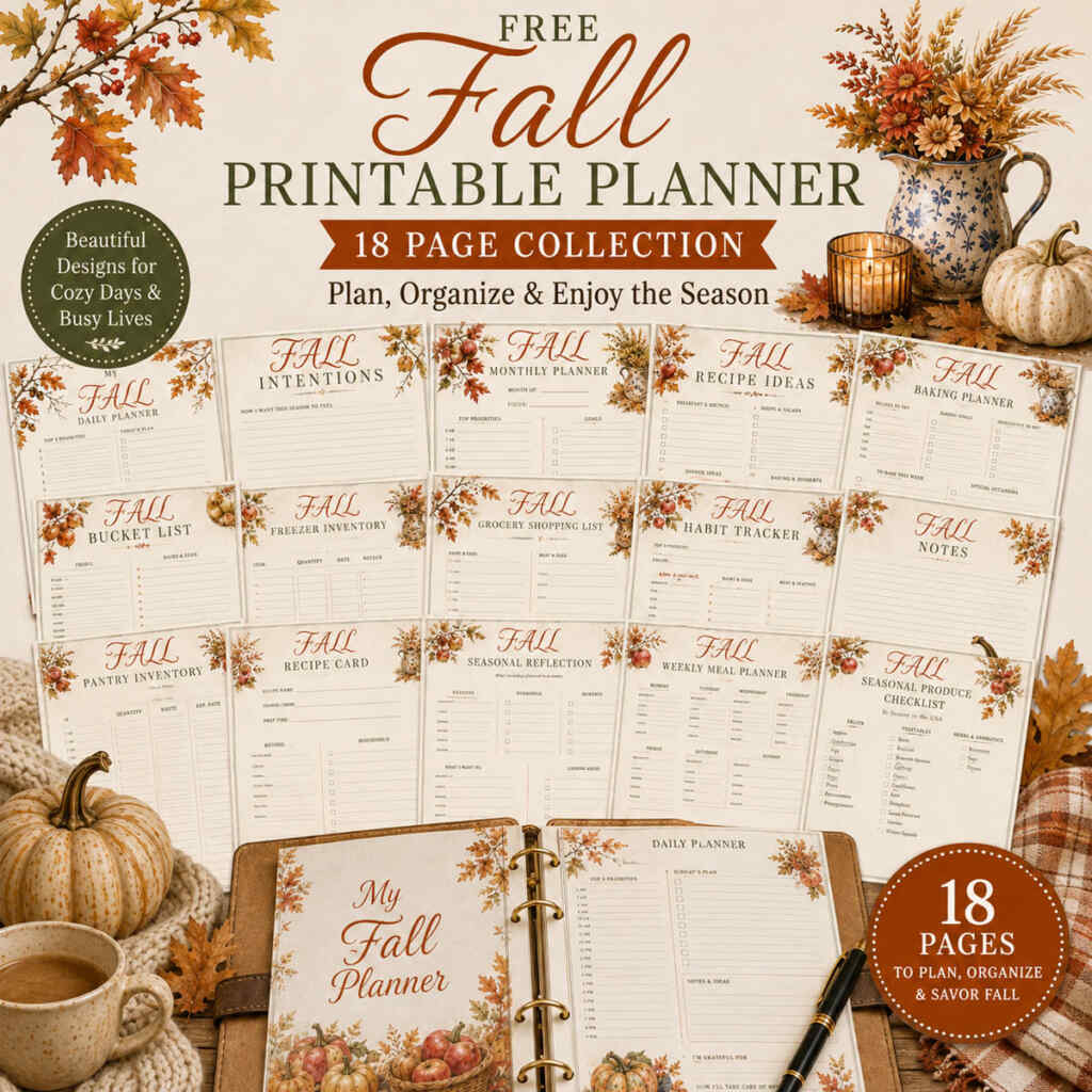Free Fall Printable Planner